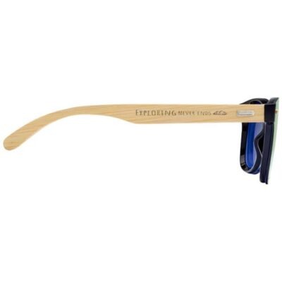 Tan Sonnenbrille mit Bambusbügeln