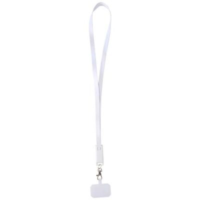 Franz 5 in 1 Lanyard Kabel aus recyceltem Kunststoff für Smartphones mit integrierter Datensynchronisierung und 65 W Schnellladefunktion