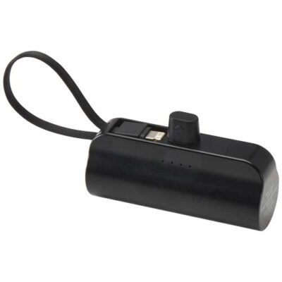 Alnair 10 W 5000 mAh Typ C Powerbank aus recyceltem Kunststoff mit integriertem Klappständer und 2 in 1 Kabel