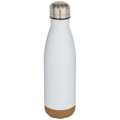 Cove 500 ml doppelwandige, vakuumisolierte Trinkflasche aus Edelstahl mit Korkdetails
