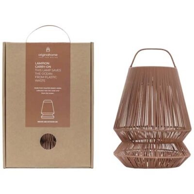 Originalhome Lampion tragbarer Lampenschirm aus recyceltem Material
