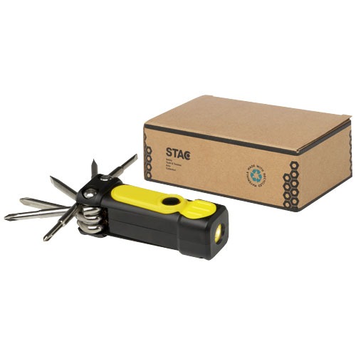 Octo 8-in-1 Schraubenzieher-Set aus recyceltem RCS Kunststoff mit Taschenlampe – Bild 5