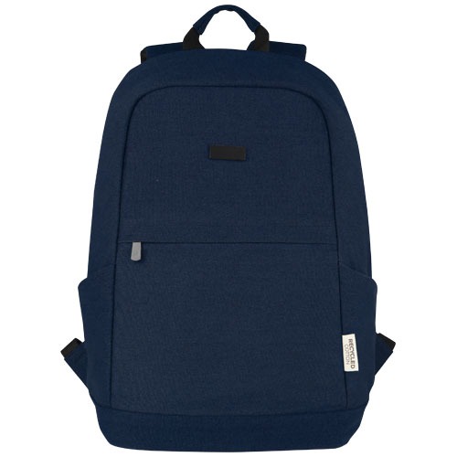 Joey 15,6 Zoll Anti-Diebstahl Laptop Rucksack 18 L aus GRS-recyceltem Canvas – Bild 3