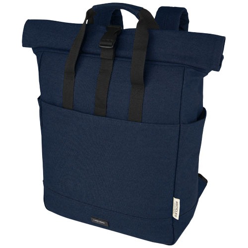 Joey 15" GRS Rolltop Laptoprucksack aus recyceltem Canvas 15 L – Bild 2