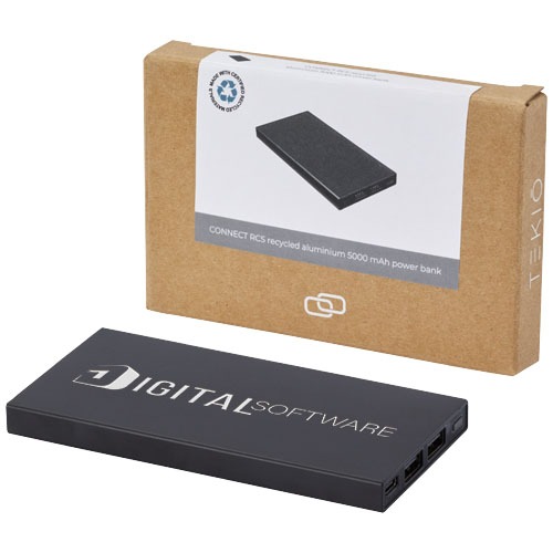 Connect 5000 mAh Powerbank aus recyceltem Aluminium – Bild 2