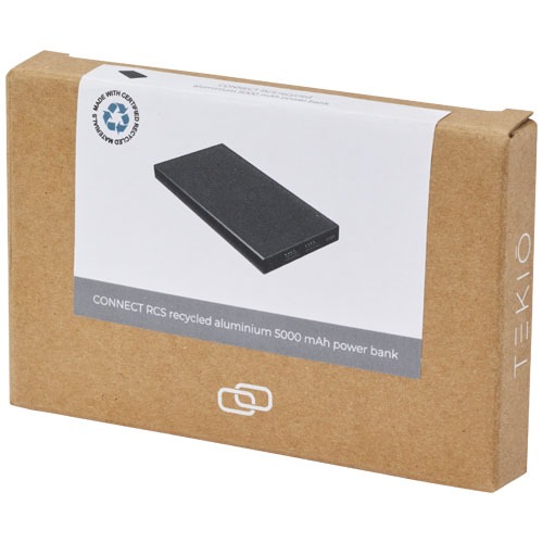 Connect 5000 mAh Powerbank aus recyceltem Aluminium – Bild 3