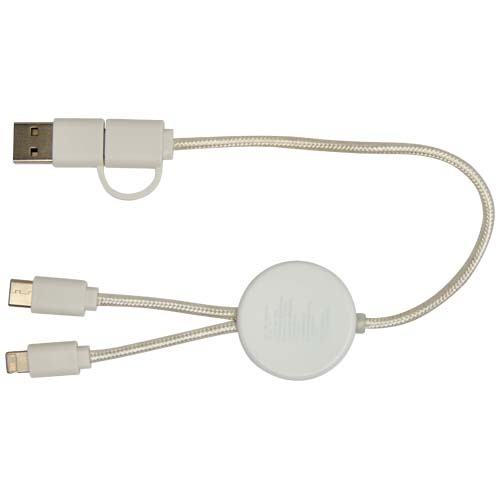 Chechia 30 cm 5-in-1 Kabel aus recyceltem Kunststoff für Datenübertragung und 27W Schnellladung mit Bambusdetails – Bild 5