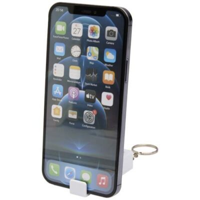 Aggia Telefonladestation aus recyceltem Kunststoff mit Fidget-Toy