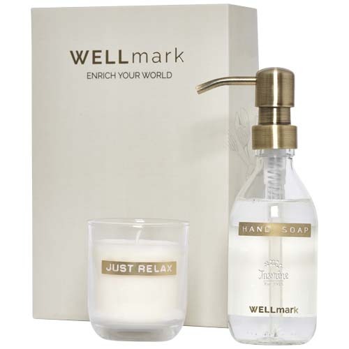 Wellmark Discovery 250 ml Handseifenspender und 150 g Duftkerze im Set – Bild 2