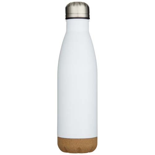 Cove 500 ml doppelwandige, vakuumisolierte Trinkflasche aus Edelstahl mit Korkdetails – Bild 3