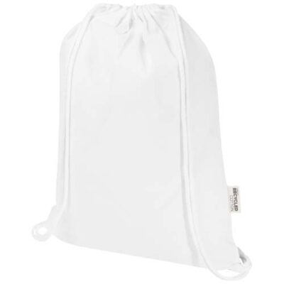 Peru Blend 180 g/m² Sportbeutel aus GRS recycelter Baumwolle 5L