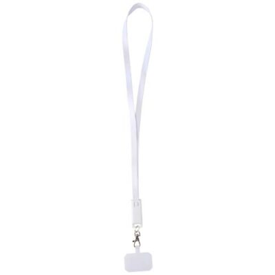 Franz 5 in 1 Lanyard Kabel aus recyceltem Kunststoff für Smartphones mit integrierter Datensynchronisierung und 65 W Schnelll