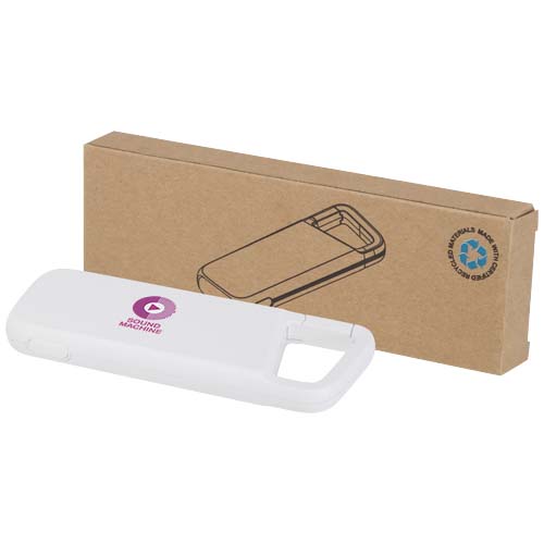 Alkes 12 W 5.000 mAh wasserfeste Powerbank aus recyceltem Kunststoff mit Karabinerhaken – Bild 2