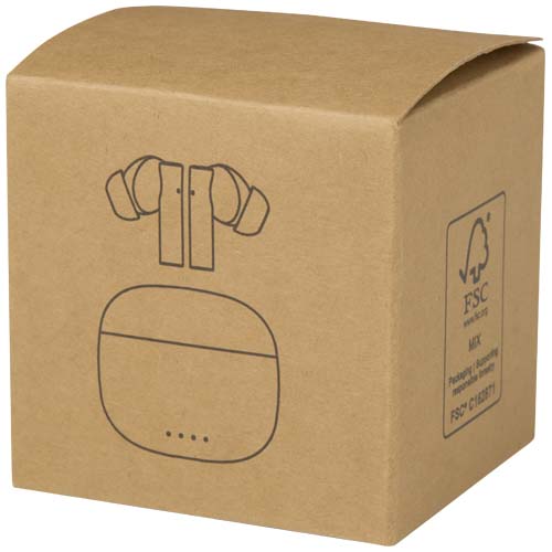 Alterf True Wireless Bluetooth® Headset aus recyceltem Kunststoff mit Silikon-Ohrstöpseln – Bild 3
