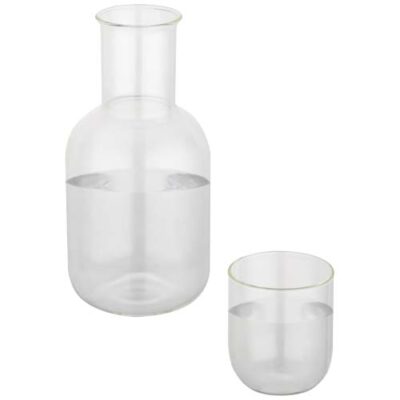 Amelie Set aus Glaskaraffe und Tasse, matt