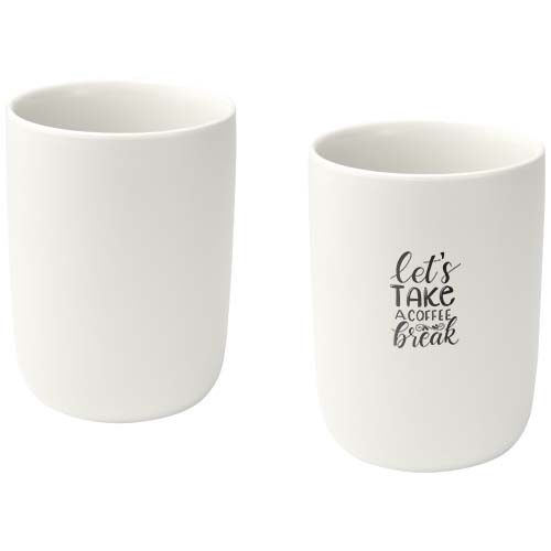 Male 350 ml Keramiktassen – 2er-Set, matt – Bild 2