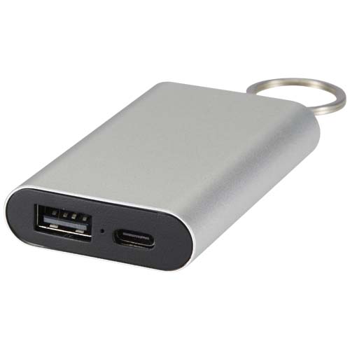 Arcturus 2000 mAh Powerbank aus recyceltem Aluminium mit Schlüsselanhänger – Bild 6