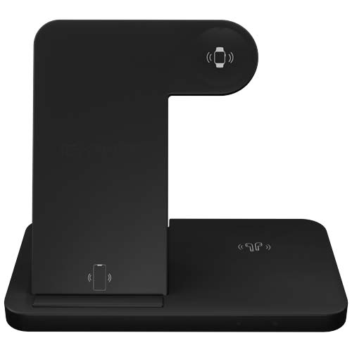 SCX.design W28 kabellose 3-in-1 Ladestation kabellos mit Telefonständer und Leuchtlogo – Bild 3