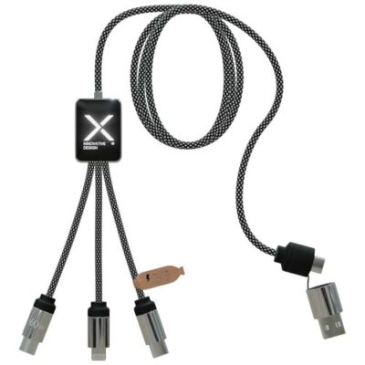 SCX.design C33 60W Typ C Ladekabel mit doppeltem Leuchtlogo