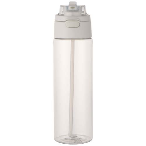 Theron 700 ml RCS Trinkflasche aus recyceltem Kunststoff mit Multifunktionsdeckel und Klappstrohhalm – Bild 3