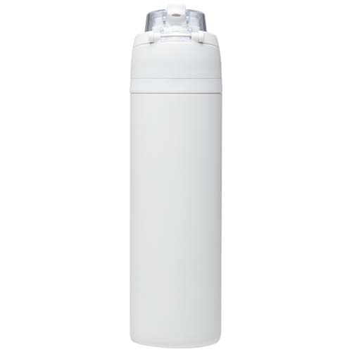Theron 800 ml RCS-Wasserflasche aus recyceltem, einwandigem Edelstahl mit Multifunktionsdeckel und Klappstrohhalm – Bild 4