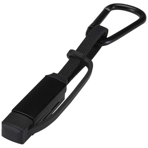 Algieba 65 W 5-in-1-Ladekabel aus recyceltem Aluminium mit Karabinerhaken – Bild 5