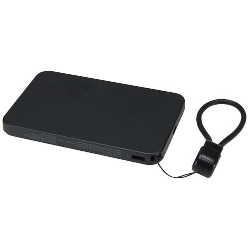 SMART 5000-mAh-Powerbank aus recyceltem Kunststoff mit Magnetverschluss und Trageband – Bild 5