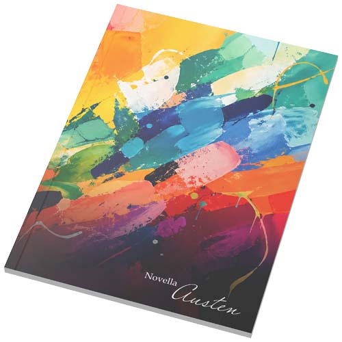 Novella Austen Notizbuch im A5-Format mit Softcover – 50 linierte Blätter