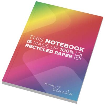 Novella Austen A5-Notizbuch mit Softcover aus Recyclingpapier – 100 linierte Blätter