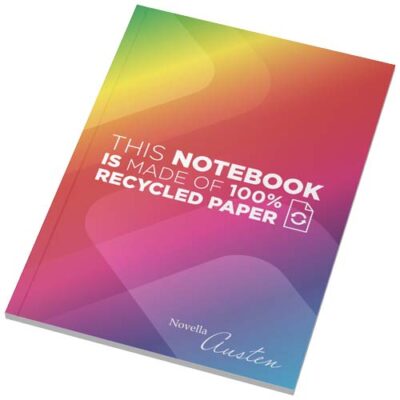 Novella Austen A5-Notizbuch aus Recyclingpapier mit Softcover – 50 linierte Blätter