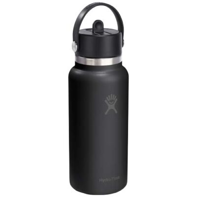 Hydro Flask Wide Mouth 946 ml isolierte Edelstahl Trinkflasche mit Strohhalmverschluss