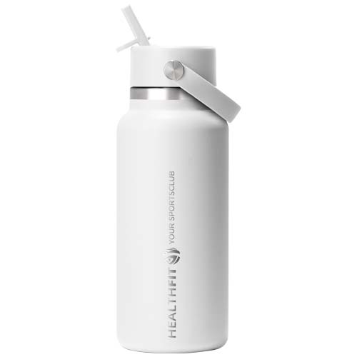 Hydro Flask Wide Mouth 946 ml isolierte Edelstahl Trinkflasche mit Strohhalmverschluss – Bild 2