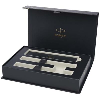 Parker IM Essentials Rollerball und Kugelschreiber Set – silber