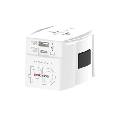 SKROSS® MUV AC65PD Reiseadapter mit USB-C Kabel