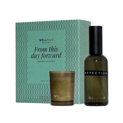 Wellmark 100 ml Raumspray und 70 ml Kerze Tender Affection Set